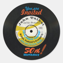 50e Anniversaire Retro Vinyl Record 45 tr/min R St