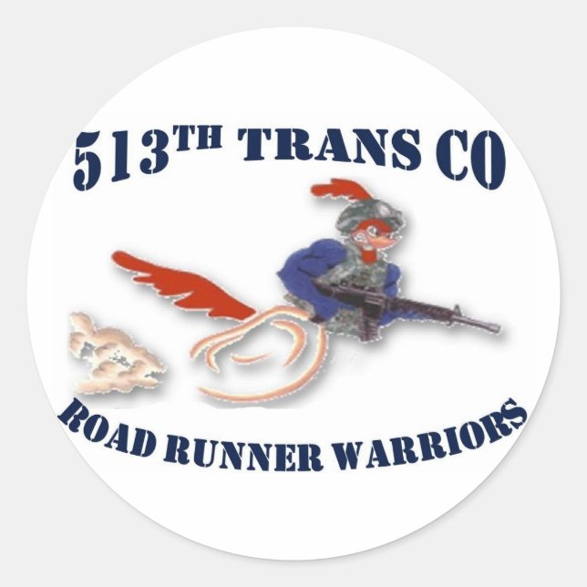 Sticker Rond 513e bleu (Devant)