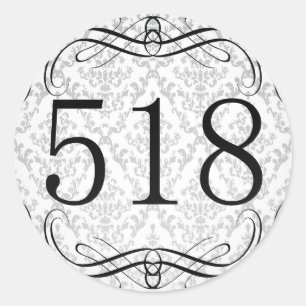 Sticker Rond 518 Indicatif régional