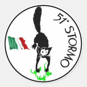 Sticker Rond 51 stormo, Force aérienne italienne