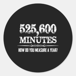 Sticker Rond 525600 Minutes Actor Stage Ager Musical Theater