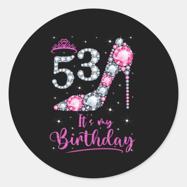 Sticker Rond 53 C'Est Mon K Haut Talon 53E (Devant)