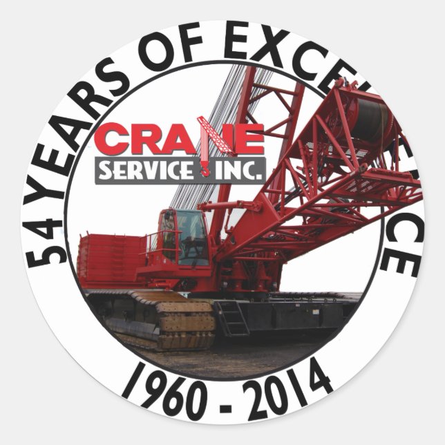 Sticker Rond 54 ans d'excellence (Devant)