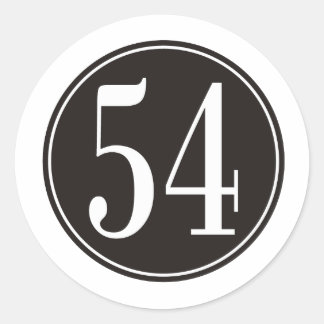 Sticker Rond #54 Cercle noir