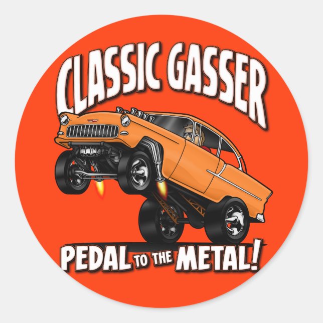 STICKER ROND 55 GASSER (Devant)