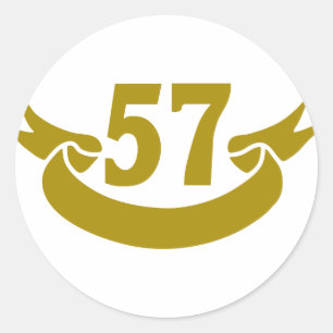 Sticker Rond 57-bande réelle