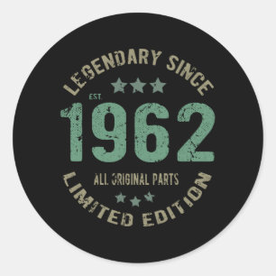 Sticker Rond 59 ans Légende Anniversaire 59e anniversaire