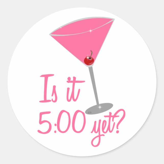 STICKER ROND 5:00 (Devant)