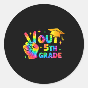 Sticker Rond 5e année d'études 5e année teinture à tarte Jour D