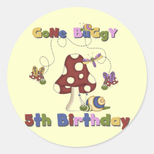 Sticker Rond 5e Bogue Anniversaire Tshirts et cadeaux
