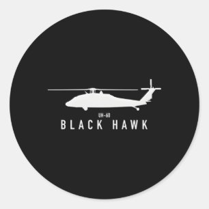 Sticker Rond 60 Black Hawk