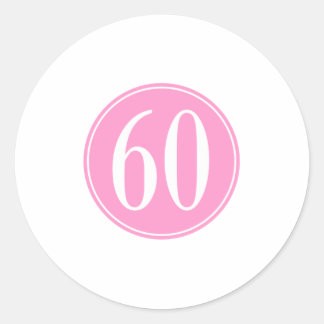 Sticker Rond #60 Cercle rose