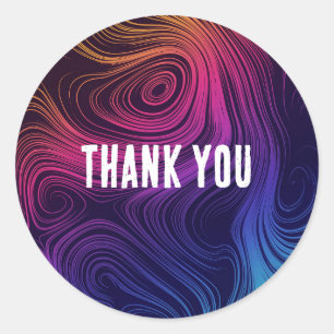 Sticker Rond 60 Cercles Vibe & Flèches Cool Merci