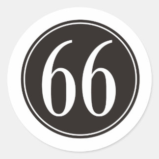 Sticker Rond #66 Cercle noir