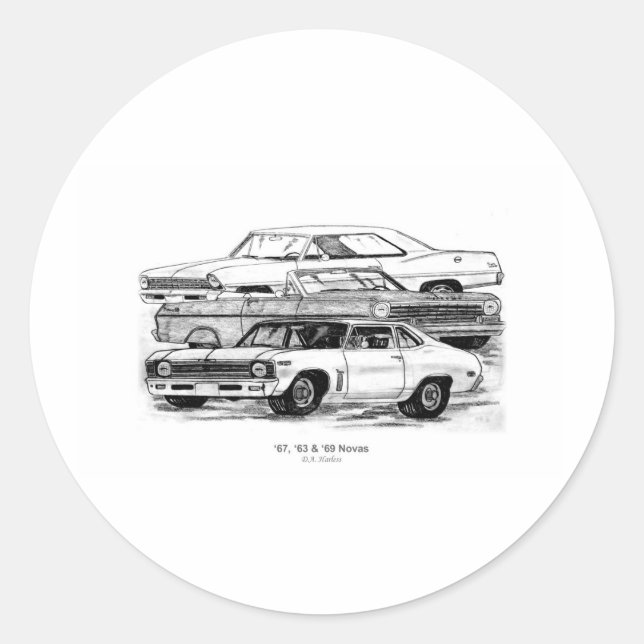 Sticker Rond 67, 63, 69 Novas (Devant)