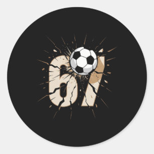 Sticker Rond 67 Brainrot Jeunesse Soccer Drip - Drôles d'enfant