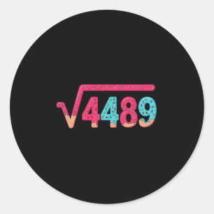 Sticker Rond 67 Glace Dégoulinante Mème Racine Carrée 4489 Argo