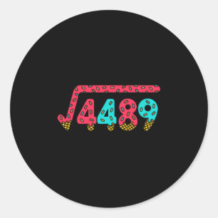 Sticker Rond 67 Glace Drip Mème Racine Carrée 4489 Argot Mathém