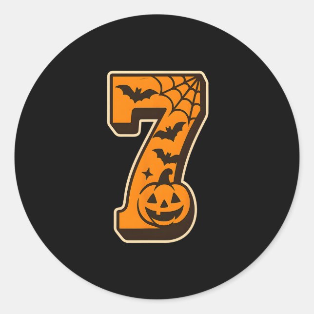 Sticker Rond 67 Halloween Matching Twin Boys Girls Brothers Sis (Devant)