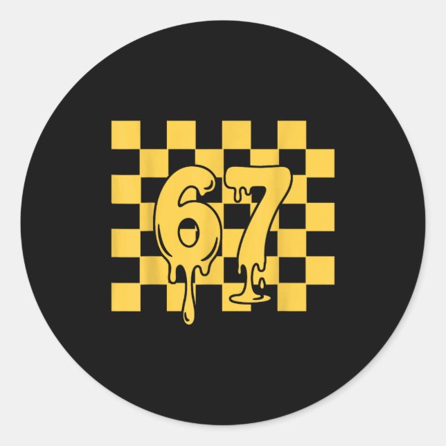 Sticker Rond 67 Halloween Meme  (Devant)