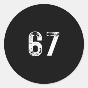 Sticker Rond 67 - Mème drôle