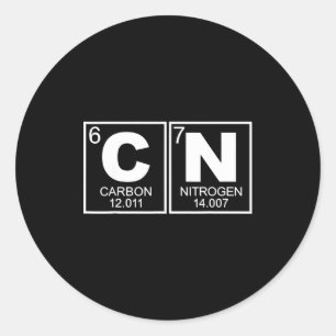 Sticker Rond 67 Mème Drôle Professeur de Science Tableau Périod