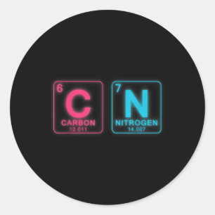 Sticker Rond 67 Mème Professeur de science drôle Tableau périod