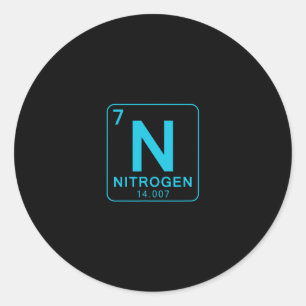 Sticker Rond 67 Meme Science Tableau Périodique Couple Correspo