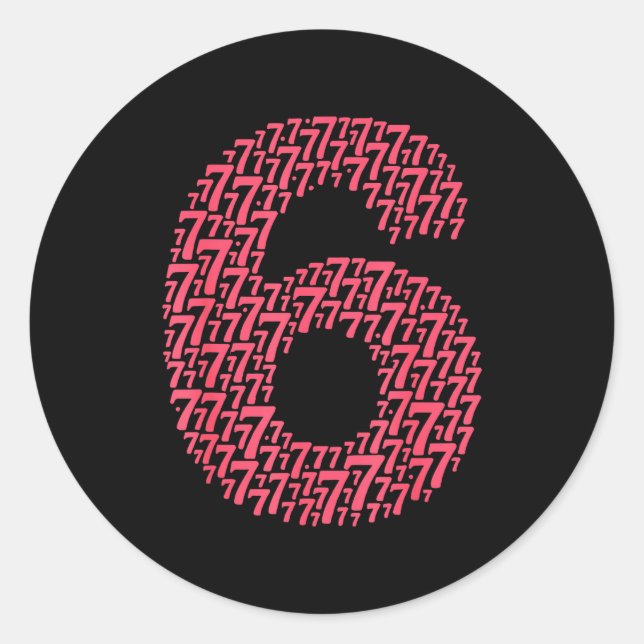 Sticker Rond 67 Sixty Seven Halloween Costume Design Funny 6 7  (Devant)