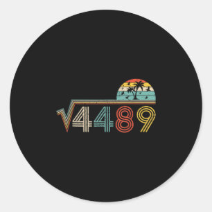 Sticker Rond 67 Vintage Mème Racine Carrée 4489 Argot Prof de M