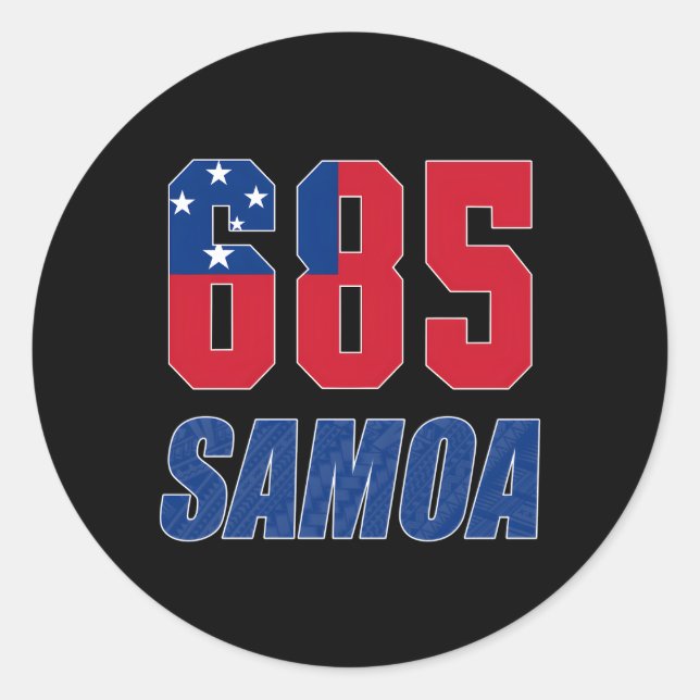 Sticker Rond 685 Samoa (Devant)