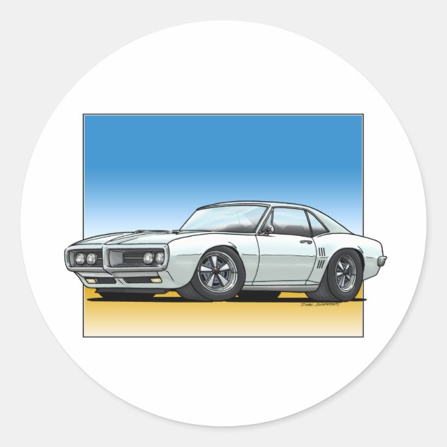Sticker Rond 68_Firebird_WHITE (Devant)