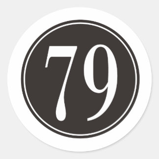 Sticker Rond #79 Cercle noir