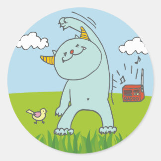 STICKER ROND 8月モンスターシール