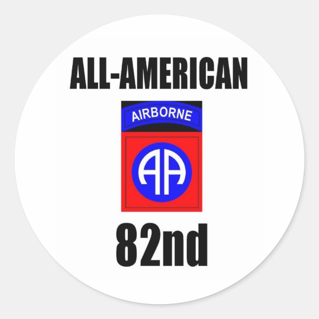 Sticker Rond 82e Airborne (Devant)