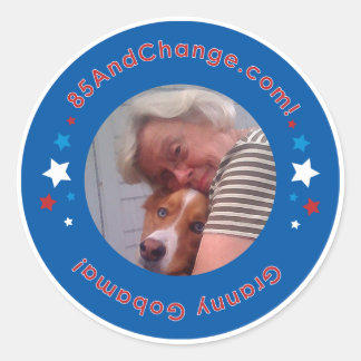Sticker Rond 85AndChange_GrannyGobama_Sticker