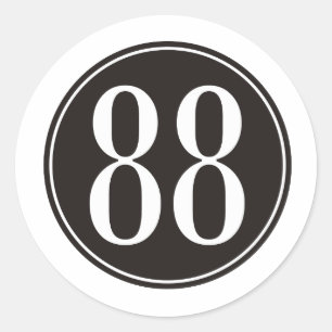 Sticker Rond #88 Cercle noir