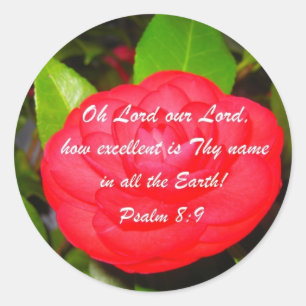 Sticker Rond 8:9 de psaume