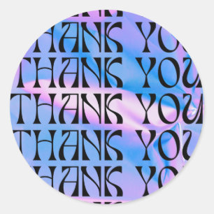 Sticker Rond 90s Psychedelic Pop Media Insertion