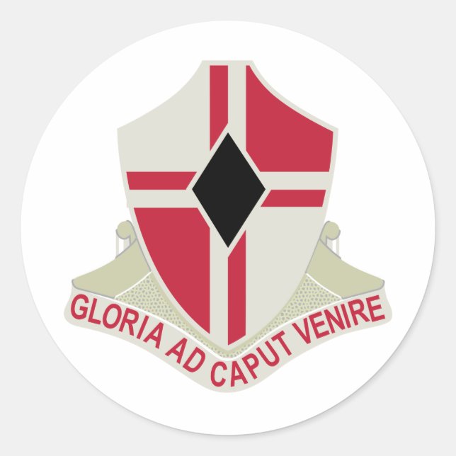 Sticker Rond 92e Bataillon du génie de l'armée (Devant)