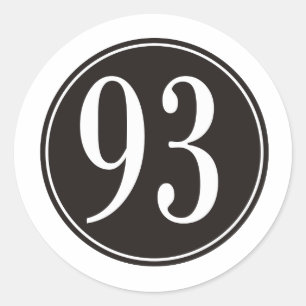 Sticker Rond #93 Cercle noir