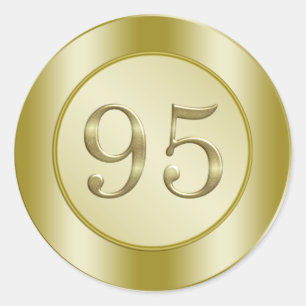 Sticker Rond 95e fête d'anniversaire