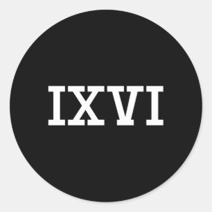 Sticker Rond 96 Numéros Ro Anciens