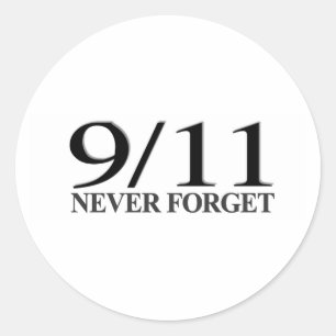 Sticker Rond 9/11 n'oubliez jamais