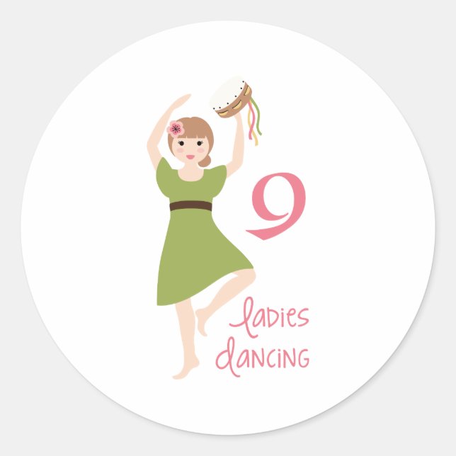 Sticker Rond 9 Danses (Devant)