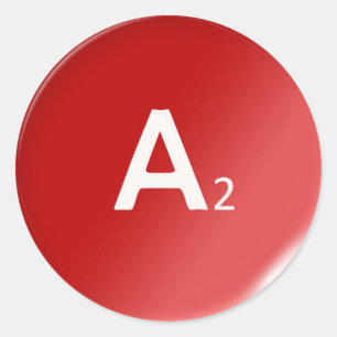 Sticker Rond a2 traitement du groupe sanguin humain