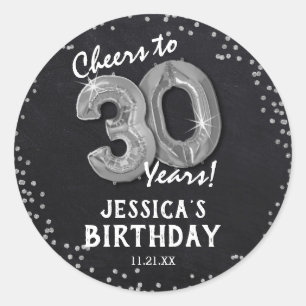 Sticker Rond À 30 Ans ! 30e Anniversaire