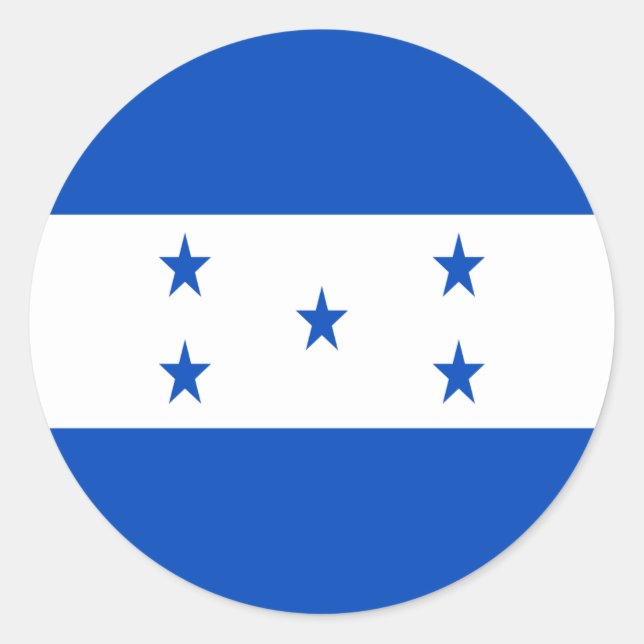 Sticker Rond A bas prix ! Drapeau du Honduras (Devant)