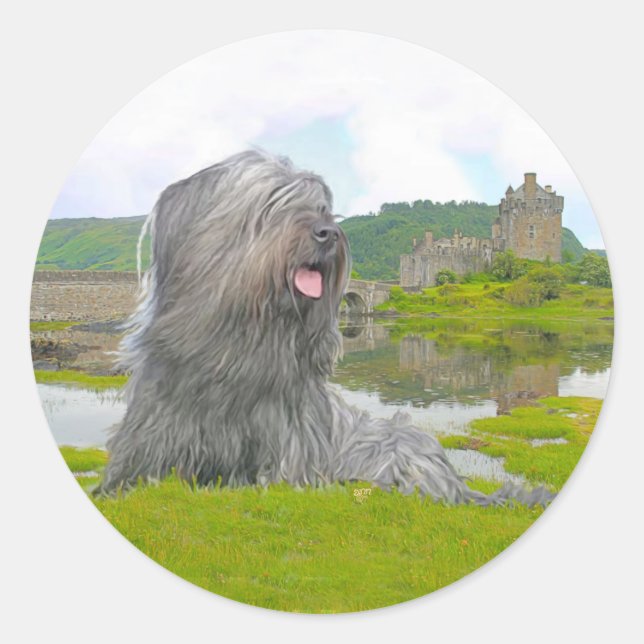 Sticker Rond À Eilean Donan (Devant)