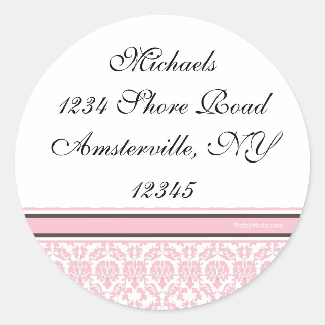 Sticker Rond A.G. Sceau de l'enveloppe de l'adresse de retour (Devant)